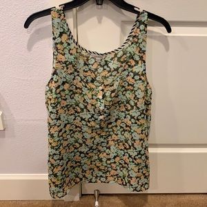 Volcom sheer floral tank